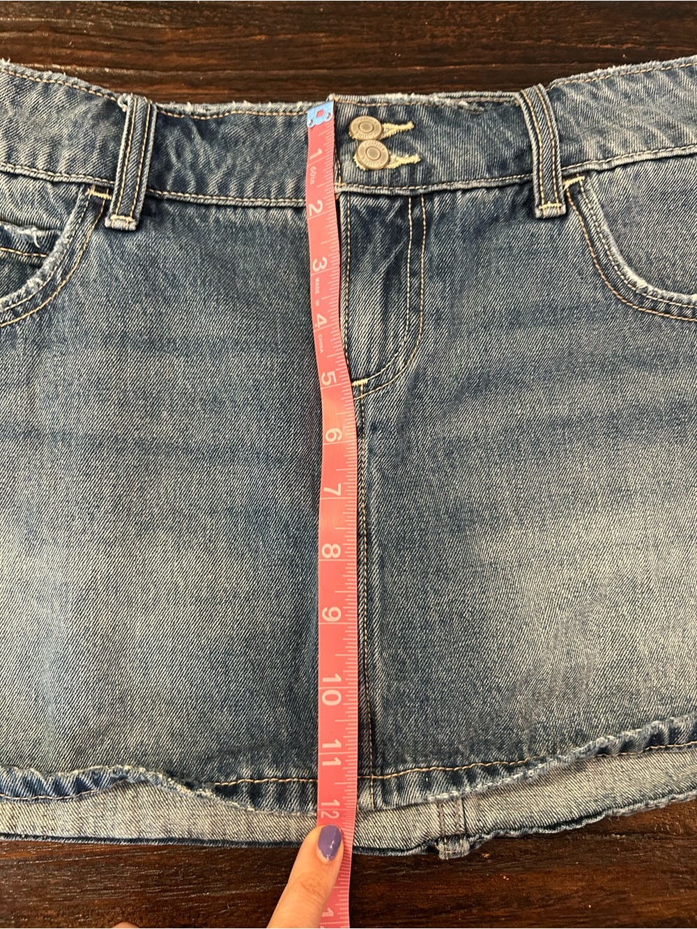 Hollister Vintage Y2K Denim Mini Skirt with Embroidery - Picture 8 of 10